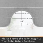 Yimobra Memory Foam Toilet Bath Mat U-shaped  Commode Contour Rug  Soft And