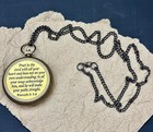 Vintage Brass Pocket Compass Necklace Nautical Pendant With Chain