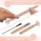 Pasisibick 16 Pcs Big Diamond Pens-bling Wedding Crystal Metal Ballpoint Pens Wi