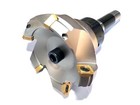 3 15  Face Shell Mill Cutter 45 Degree 5 Flutes R8 Face Milling Cutter W Inserts