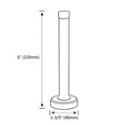 Door Stop  6 Inch Door Stopper Extra Long Door Stops Stainless Steel Brushed Nic