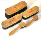 Vintage Horse Hair Shoe Shine Brushes - Lot Of 6 Kiwi  H   R And Others