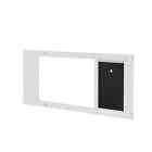 Dragon Pet Door For Sash Window   Medium Double Flap   White 37-40   Width