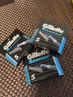 Vintage Gillette Sensor  Razor Blades - 3 Pack Total 15 Blades Made In Usa 1989