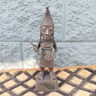 The Messenger african Traditional Authentic King Benin Bronze 11   5   4 