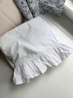 Vintage Shabby Chic King Ruffle Pillowcase Rachel Ashwell Liliput White