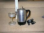 Rare Vintage Small Aluminum Coffee Pot Good Working Makes 2 Cups