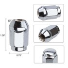 Set Of 20 Lug Nuts Bulge Acorn 12x1 5 Chrome Wheel Nut For Chevrolet Gmc Buick