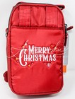 Disneyland Merry Christmas Lug Mini Crossbody Bag Purse Red Mickey Mouse Santa