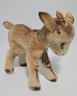 Vintage Steiff Original 8  Mohair Zicky Baby Goat Made In Germany 