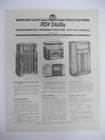 Vintage Rca Victor Supplementary Information For 1939-1940 Models Original
