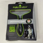 Furminator Grooming Rake - Gray  One Size - Rotating Teeth For Dogs   Cats