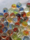 Pee Wee Marbles 100 New Cats Eye 12mm  Assorted Colors  Beautiful Just Fun
