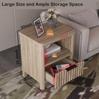 Nightstand Night Stand With Drawer Storage  Large Modern Wood Bed Side Table    