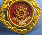 Vintage St  Maria Goretti Virgin   Martyr Relic Reliquary Theca Red Wax Seal