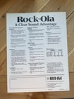 Vintage Rock-ola Model 498cdx Jukebox Cd 45 Phonograph Sales Flyer Brochure Ad