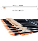 Tiger Archery 30inch Carbon Arrow Hunting Arrows With Removable Tips   