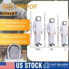 Ventilated Full Body Anti-bee Suit Veil Hood Coat Beekeeping Tool Size L-xxl