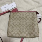 Coach Signature Shoulder Bag F29210 Brown Pink