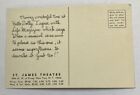 Vintage Postcard   Hello Dolly At St  James Theatre Broadway   New York City Ny