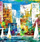 Miami Florida 1975 Airline Travel Vintage Poster Print Retro Style Art Sailing 