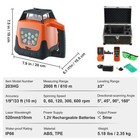 Uimoso Self-leveling 360 Rotary Rotating Green Beam Laser Level 2000ft Battery
