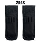 2x Black Belt Pen Holder Pocket Protectors For Pens And Pencils Molle Pen Pouch