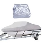190t Polyester V Hull Boat Cover Weatherproof Dustproof Outdoor Storage Cover
