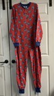 Pabst Blue Ribbon Beer Pajamas Adult Size Large One Piece Button Closure New