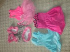 4 Pc Puppy Angel Ruff Ruff Couture Ruffluv Dresses Outfits Pink Blue Ruffly Xs