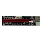 6pc Pci-e 1x To 16x Powered Gpu Riser Adapter Card Usb 3 0 Extender Cable Lot Sa