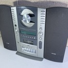 Vtg  Fisher Slim-1000 Am fm Radio Cd Cassette W detachable Speakers   Wall Mount