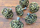 Vintage Brass Celtic Knot Drawer Knobs Basketweave Design     Set Of 6