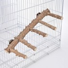 Bird Ladder Perch For Cage  Natural Wood Bird Parrot Perch Stand Parrot Perch   