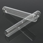 5pcs Glass Pyrex Borosilicate Rimmed Test Blowing Tubes Borosilicate Lab 8 Size