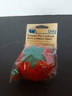 New Vintage 1980 s Dritz Tomato Pin Cushion   Strawberry Emery Needle Sharpener