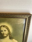 Vintage Sacred Heart Of Jesus Framed Print Catholic Religious Art Ornate Frame