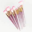 10pcs Unicorn Makeup Brush Set Crystal Handle Foundation Eyeshadow Beauty