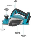 3-1 4-inch Cordless Electric Hand Planer For Makita 18v Battery
