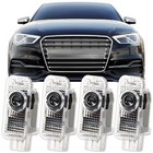 4 Pack Car Door Lights  Compatible With A1 A3 A4 A4l A5 A6 A6l A7 A8 Q3 Q5 Q7 