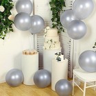 10 Silver 18  Biodegradable Latex Metallic Balloons Party Wedding Decorations