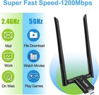 1200mbps Usb Wifi Adapter Wireless Network Adapter For Laptop computer notebook