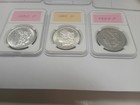 Morgan Silver Dollar Coin - Lot Of 3 - 1882 P  1883 O  1884 P