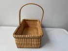 Vintage Nantucket Basket Harvest Farm Nautical Decor W wood Handle   Bottom