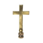   Inc  F-5075l-ab-2 Medium Cross Lamp Finial For Lamp Shade 3 5   Antique Bra   