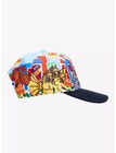 Officially Licensed Godzilla Cartoon Cityscape Monsters Aop Snapback Hat Cap New