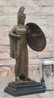 Elegant Athena Greek Warrior Goddess Bronze Statue Handmade Decorative Figurine