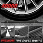 For Flat Spot   Tire High Visible Portable Hdpe Plastic Tire Saver Ramps 4pcs