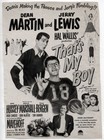 Vtg Movie Ad  thats My Boy  1951 Dean Martin Jerry Lewis Free Ship