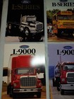 Lot Of 8 Vintage 1980s Ford Truck- Semi Trucks- Buses- L Series Brochures